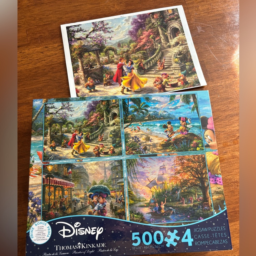 Disney Thomas Kinkade puzzles